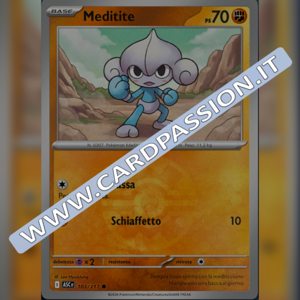 103/217 Meditite Poke Ball Reverse | Ascesa Eroica