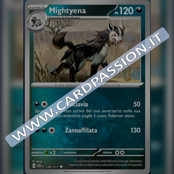 129/217 Mightyena Poke Ball Reverse | Ascesa Eroica