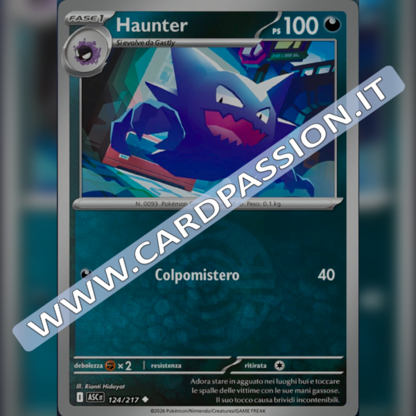 124/217 Haunter Poke Ball Reverse | Ascesa Eroica