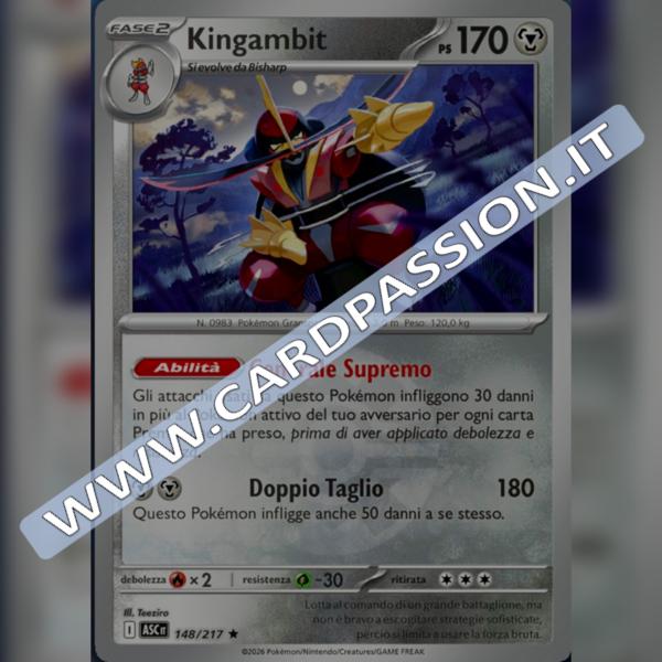 148/217 Kingambit Poke Ball Reverse | Ascesa Eroica
