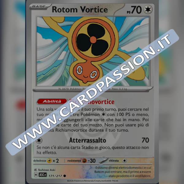 171/217 Rotom Vortice Poke Ball Reverse | Ascesa Eroica