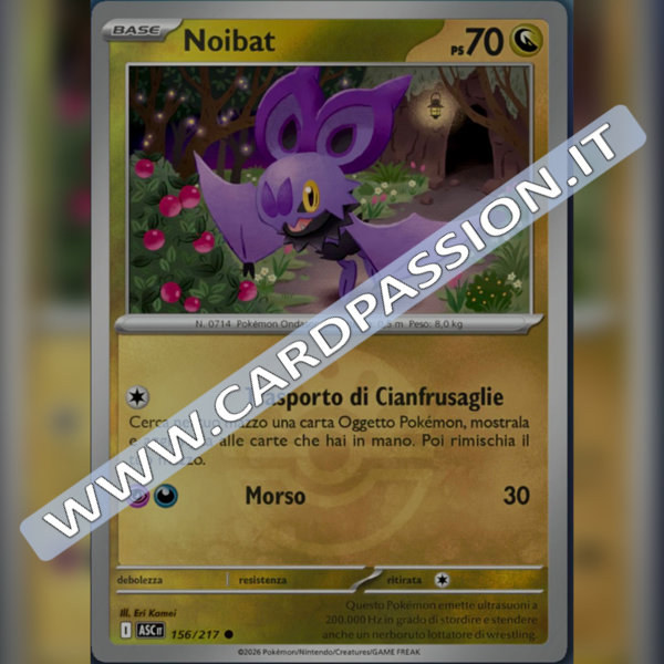156/217 Noibat Poke Ball Reverse | Ascesa Eroica