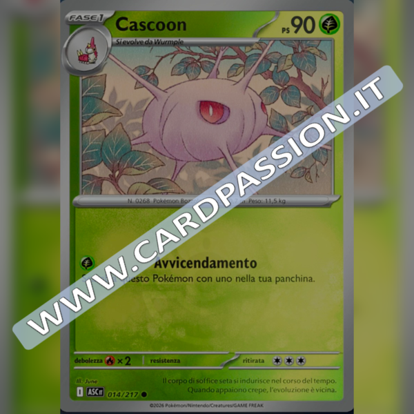 014/217 Cascoon Poke Ball Reverse | Ascesa Eroica
