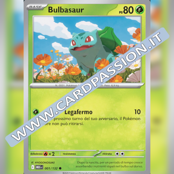 001/132 Bulbasaur | Megaevoluzione