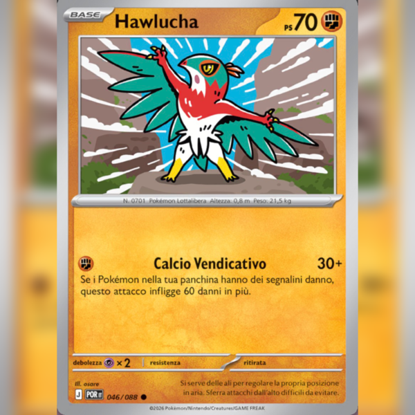 046/088 Hawlucha | Equilibrio Perfetto