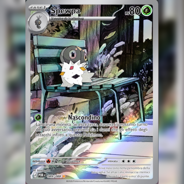 089/088 Spewpa Illustrazione Rara | Equilibrio Perfetto