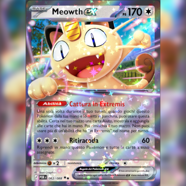 062/088 Meowth ex | Equilibrio Perfetto