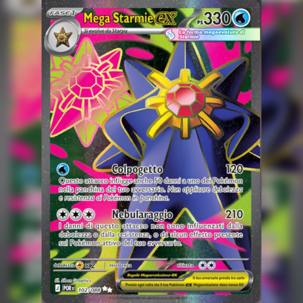 102/088 Mega Starmie ex (Full Art) | Equilibrio Perfetto