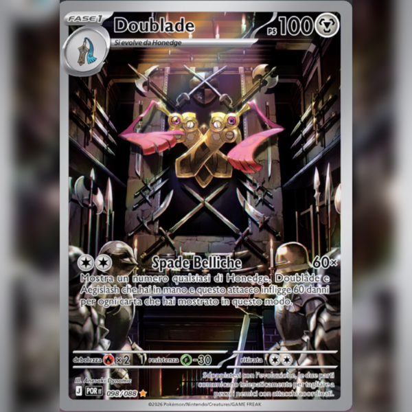 098/088 Doublade Illustrazione Rara | Equilibrio Perfetto