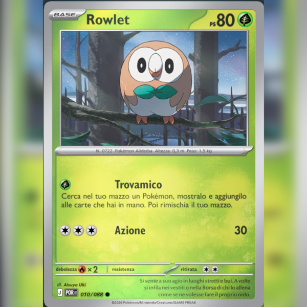 010/088 Rowlet Reverse | Equilibrio Perfetto