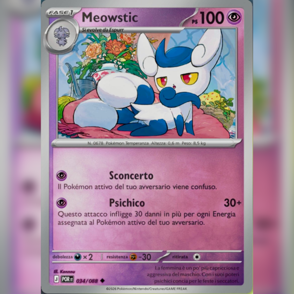 034/088 Meowstic Reverse | Equilibrio Perfetto