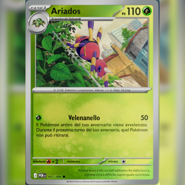 002/088 Ariados Reverse | Equilibrio Perfetto