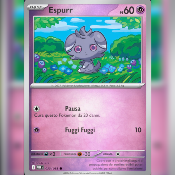 033/088 Espurr Reverse | Equilibrio Perfetto