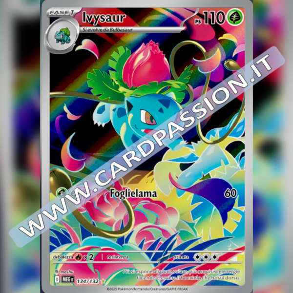 134/132 Ivysaur Illustrazione Rara | Megaevoluzione