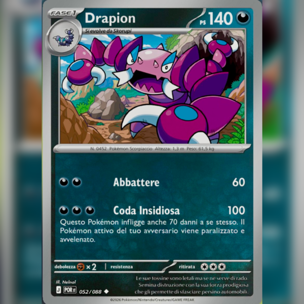 052/088 Drapion Reverse | Equilibrio Perfetto
