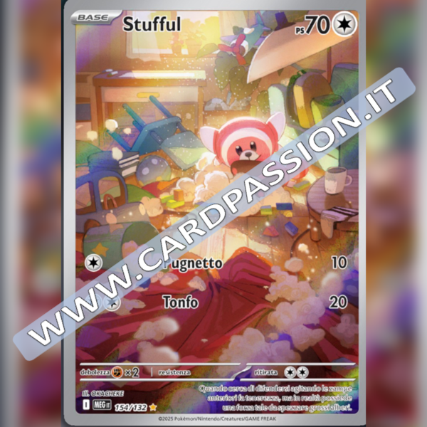 154/132 Stufful Illustrazione Rara | Megaevoluzione