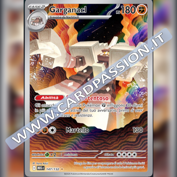 147/132 Garganacl Illustrazione Rara | Megaevoluzione