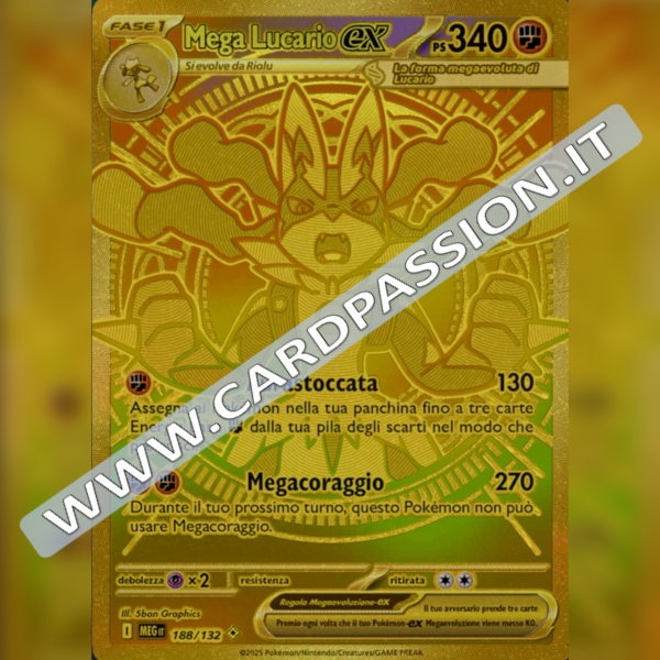 188/132 Mega Lucario ex (MUR) | Megaevoluzione