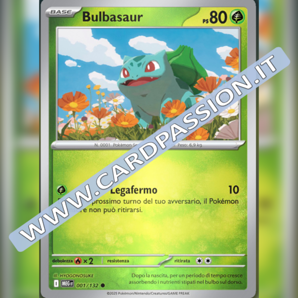 001/132 Bulbasaur Reverse | Megaevoluzione