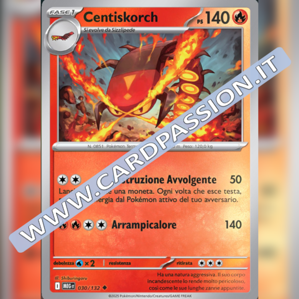 030/132 Centiskorch Reverse | Megaevoluzione