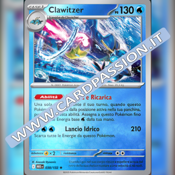 038/132 Clawitzer Reverse | Megaevoluzione