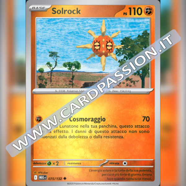 075/132 Solrock Reverse | Megaevoluzione