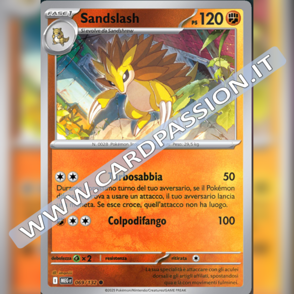 069/132 Sandslash Reverse | Megaevoluzione