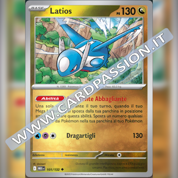 101/132 Latios Reverse | Megaevoluzione