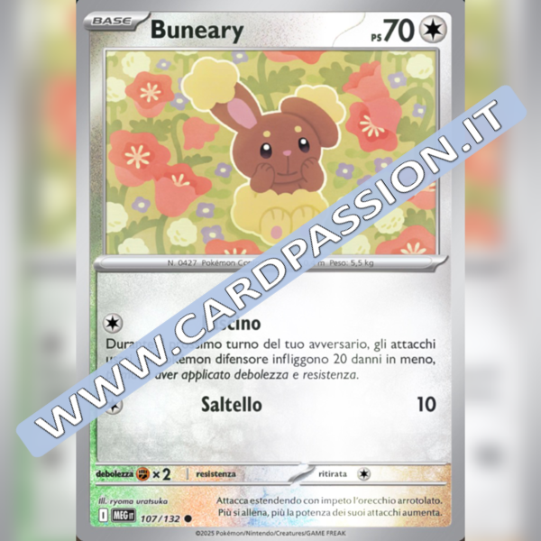 107/132 Buneary Reverse | Megaevoluzione