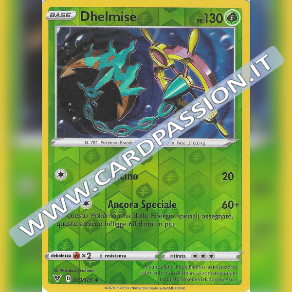 019/185 Dhelmise Reverse | Voltaggio Sfolgorante - Card Passion