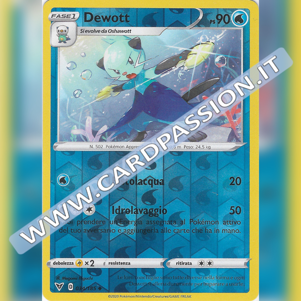 034/185 Dewott Reverse | Voltaggio Sfolgorante - Card Passion