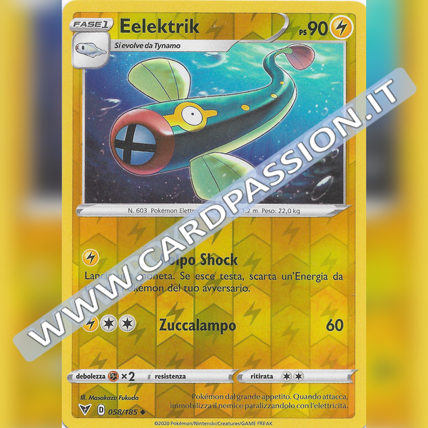 058/185 Eelektrik Reverse | Voltaggio Sfolgorante - Card Passion