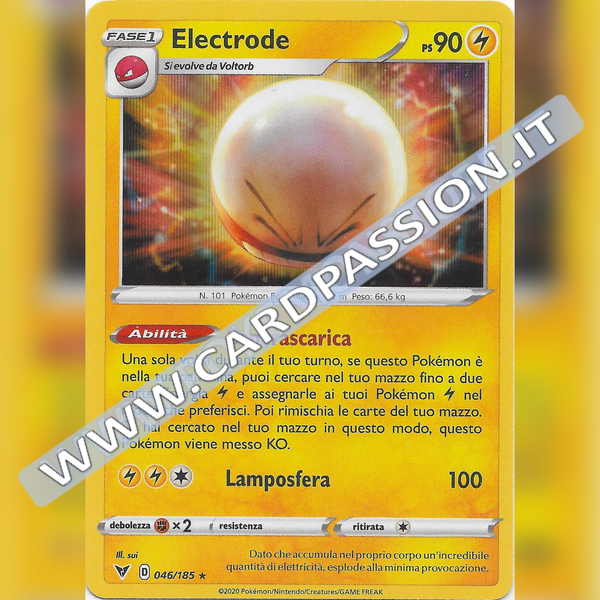 046/185 Electrode Holo | Voltaggio Sfolgorante - Card Passion