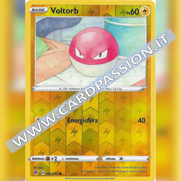 045/185 Voltorb Reverse | Voltaggio Sfolgorante - Card Passion