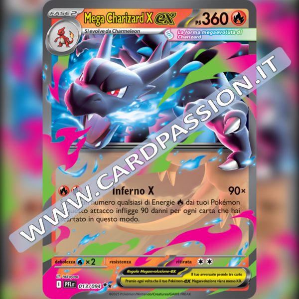 013/094 Mega Charizard X ex | Fiamme Spettrali