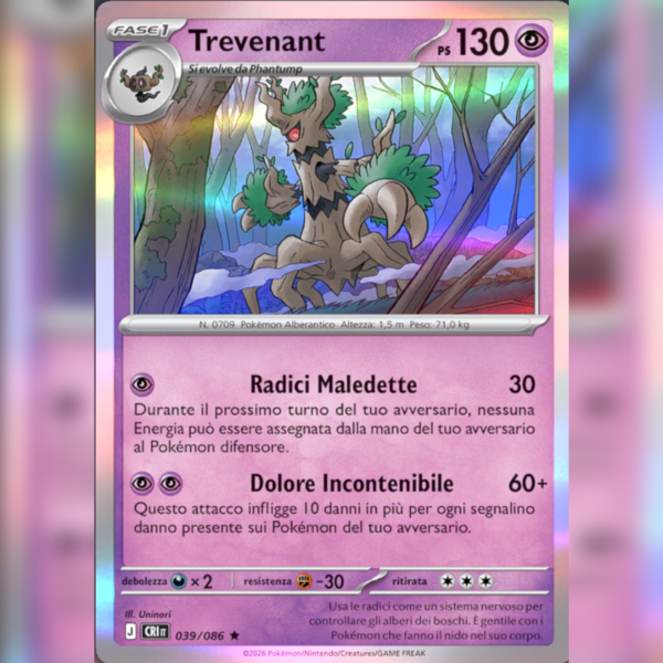 039/086 Trevenant Holo | Caos Nascente