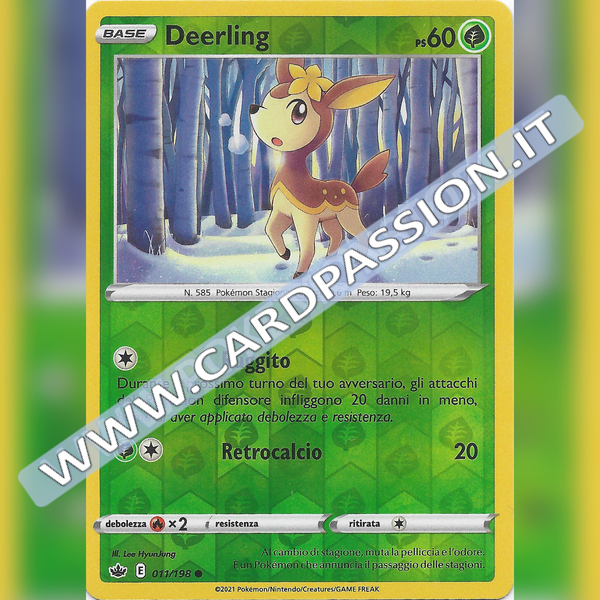011/198 Deerling Reverse | Regno Glaciale - Card Passion