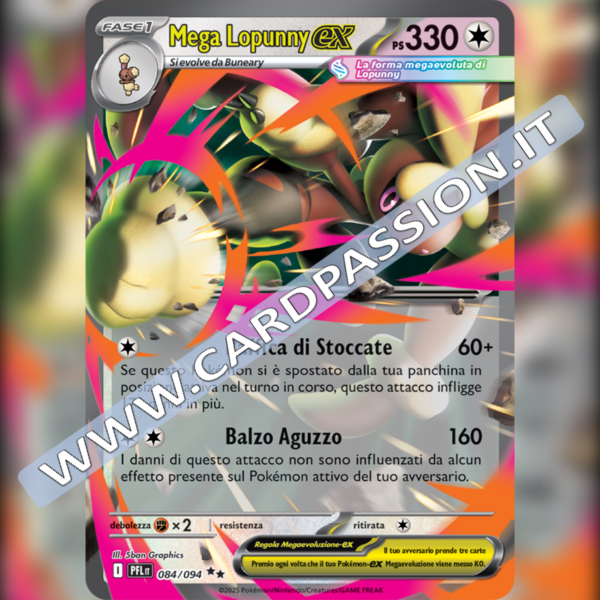 084/094 Mega Lopunny ex | Fiamme Spettrali