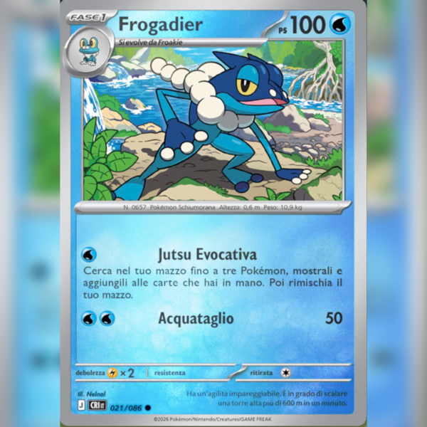 021/086 Frogadier Reverse | Caos Nascente