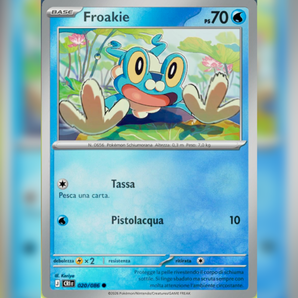 020/086 Froakie Reverse | Caos Nascente