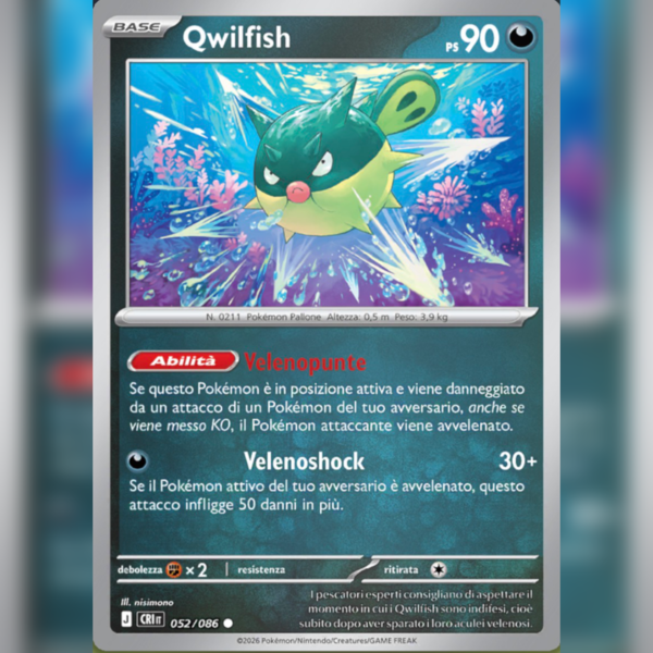 052/086 Qwilfish Reverse | Caos Nascente