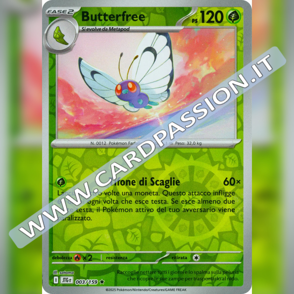 003/159 Butterfree Reverse | Avventure Insieme