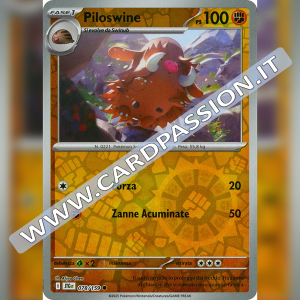 078/159 Piloswine Reverse | Avventure Insieme
