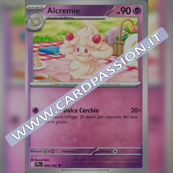 044/094 Alcremie Reverse | Fiamme Spettrali