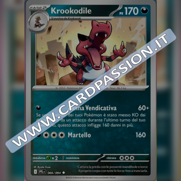 066/094 Krookodile Reverse | Fiamme Spettrali