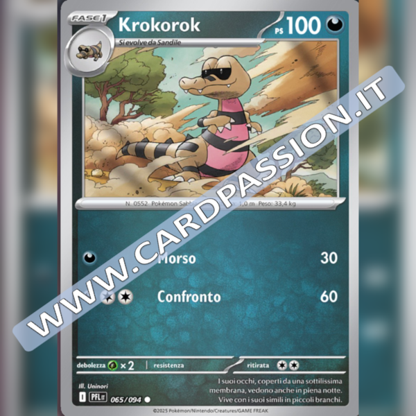 065/094 Krokorok Reverse | Fiamme Spettrali