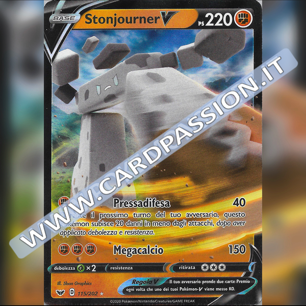 115/202 Stonjourner V | Spada e Scudo - Card Passion