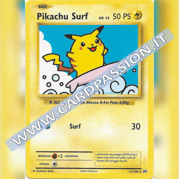 111/108 Pikachu Surf | Evoluzioni - Card Passion