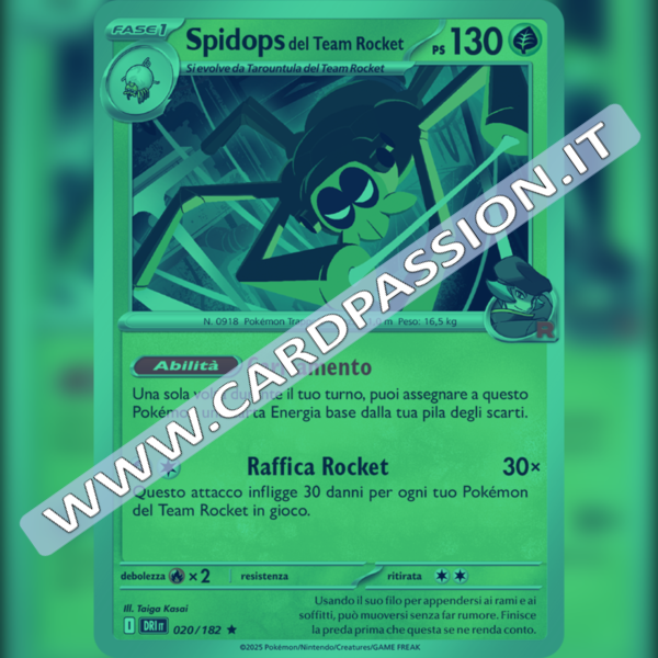 020/182 Spidops del Team Rocket Reverse | Rivali Predestinati