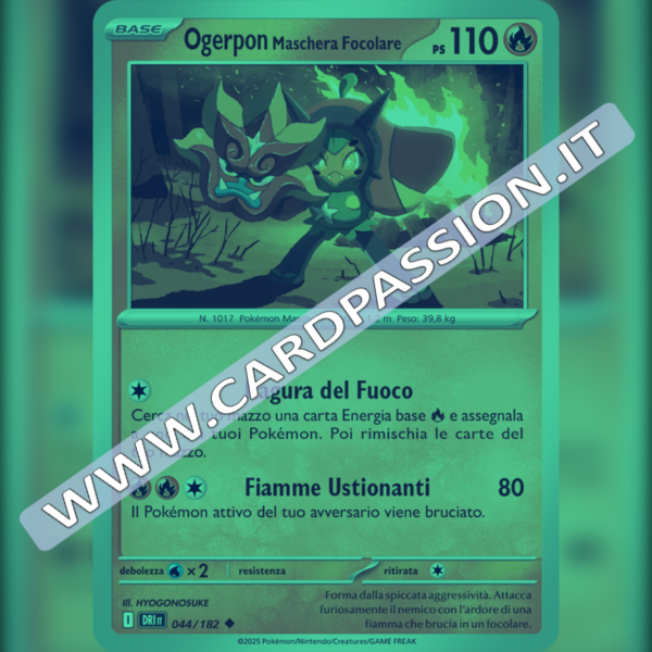 044/182 Ogerpon Maschera Focolare Reverse | Rivali Predestinati